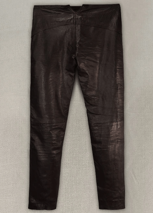 Men's Black Leather Pant