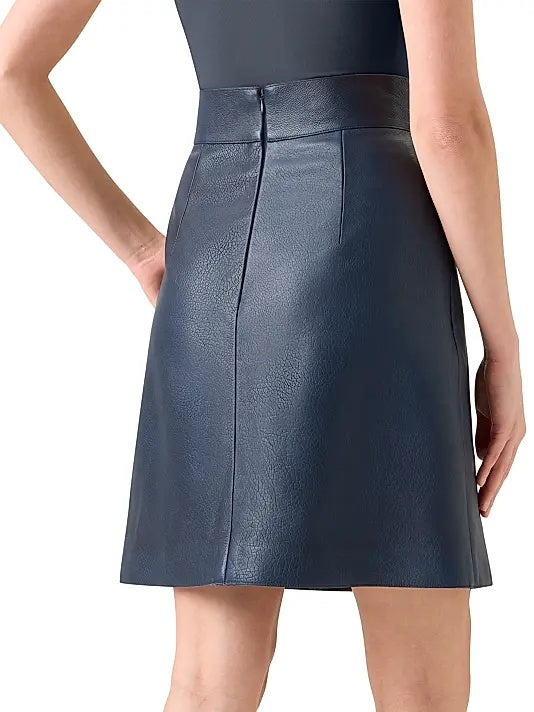 Women's Black Mini Leather Skirt