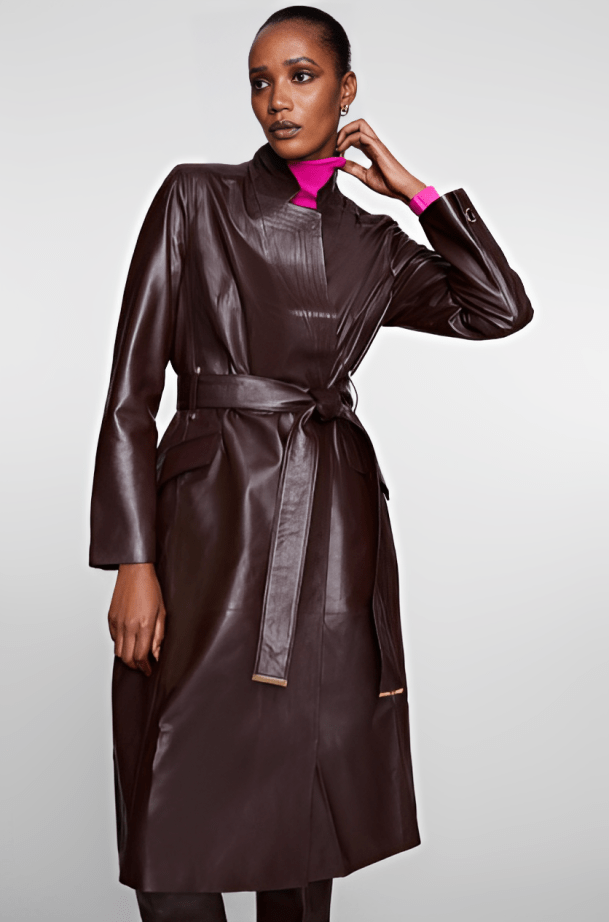 Women's Leather Trench Coat Buy Custom Coats