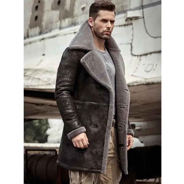 Men's B7 Bomber Shearling Coat | Premium Leather Coats