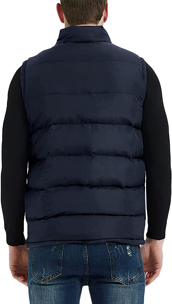 Men's Puffer Vest In Blue