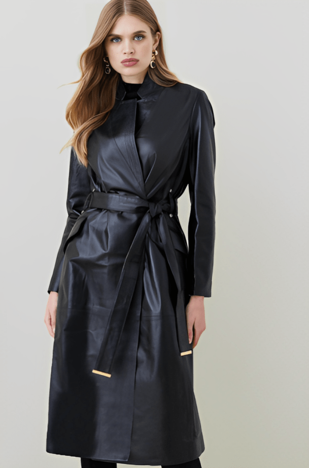 Women's Leather Trench Coat | Shop Custom Coats Women's Leather Trench Coat | Shop Custom Coats