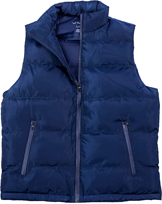 Men's Puffer Vest In Blue