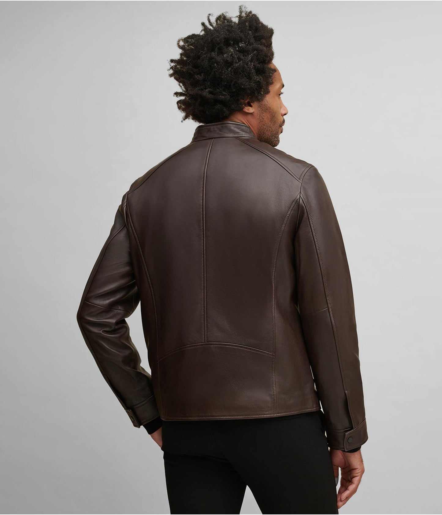 Men's Dark Brown Leather Jacket