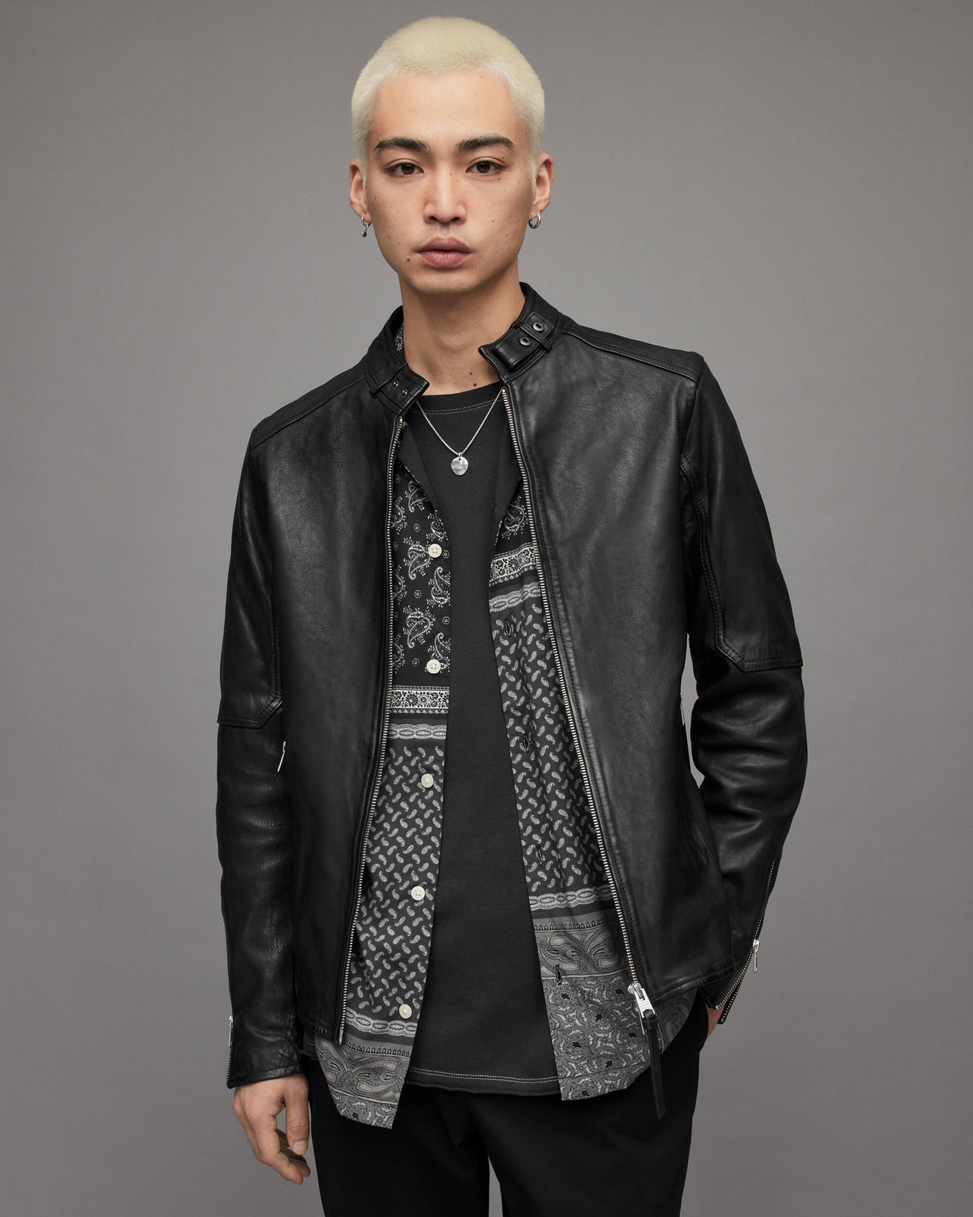 Men\'s Leather Harrington Jacket | Premium Leather Jackets