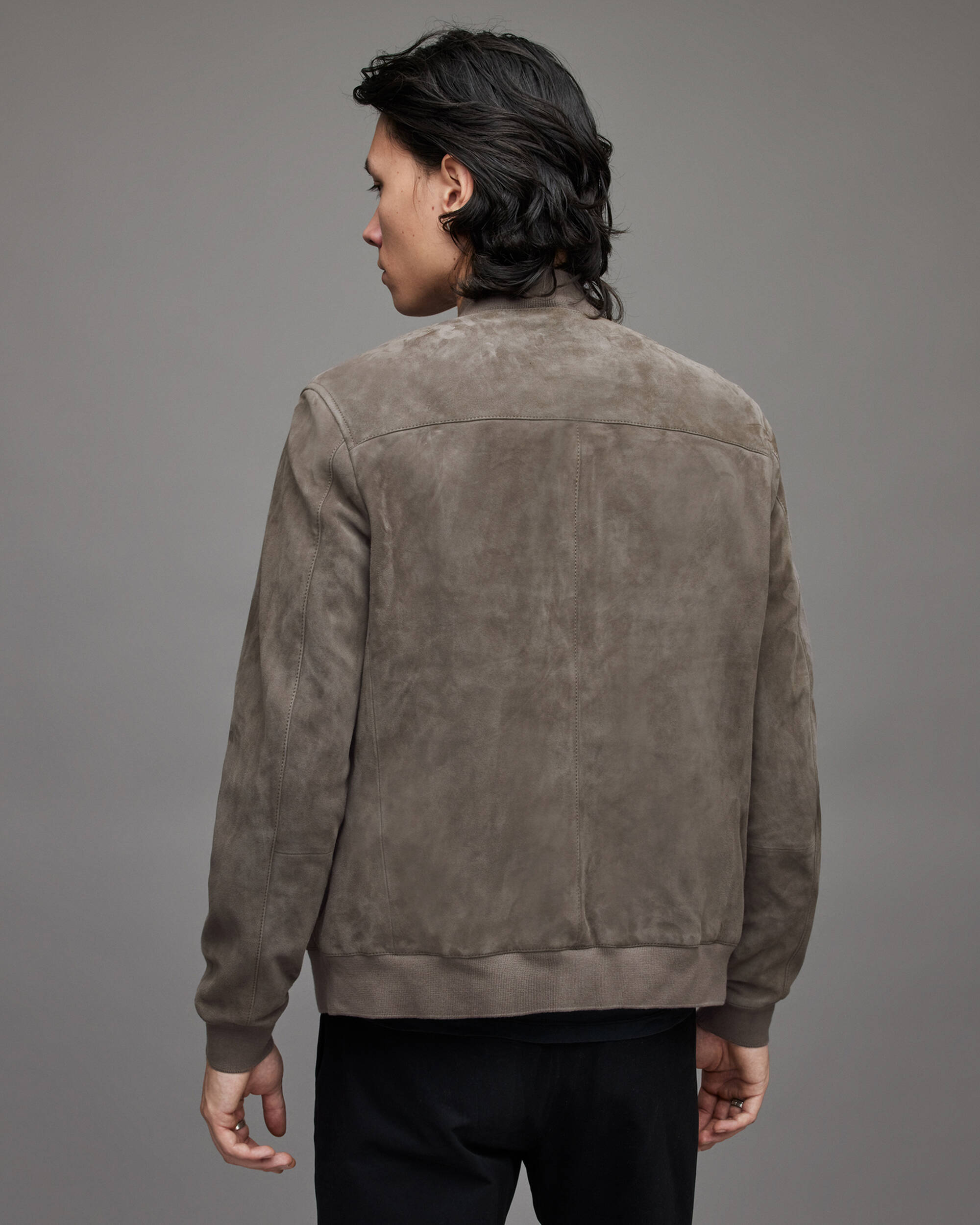 Men's Suede Bomber Jacket | Shop Leather Jacket