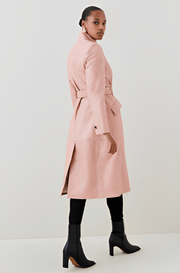 Leather duster womens deals
